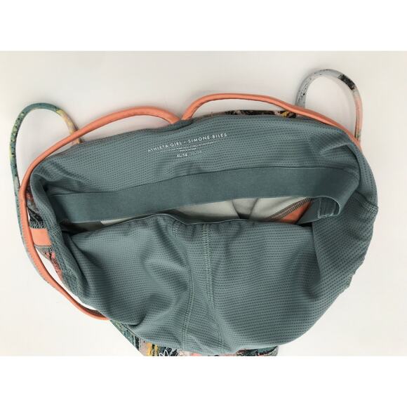 Athleta Girl x Simone Biles Because I Can Brushstroke Crop Tank Top XL 14 - Picture 6 of 7